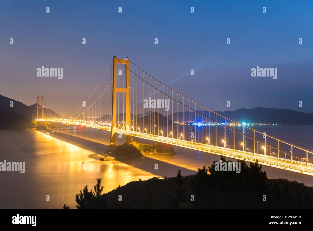 Zhoushan sea-ponte di attraversamento Foto Stock