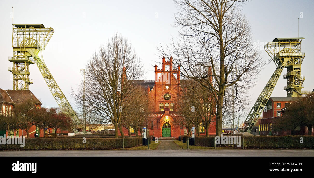 Museo del patrimonio industriale Zollern Colliery, zona della Ruhr, Renania settentrionale-Vestfalia, Germania, Europa Foto Stock