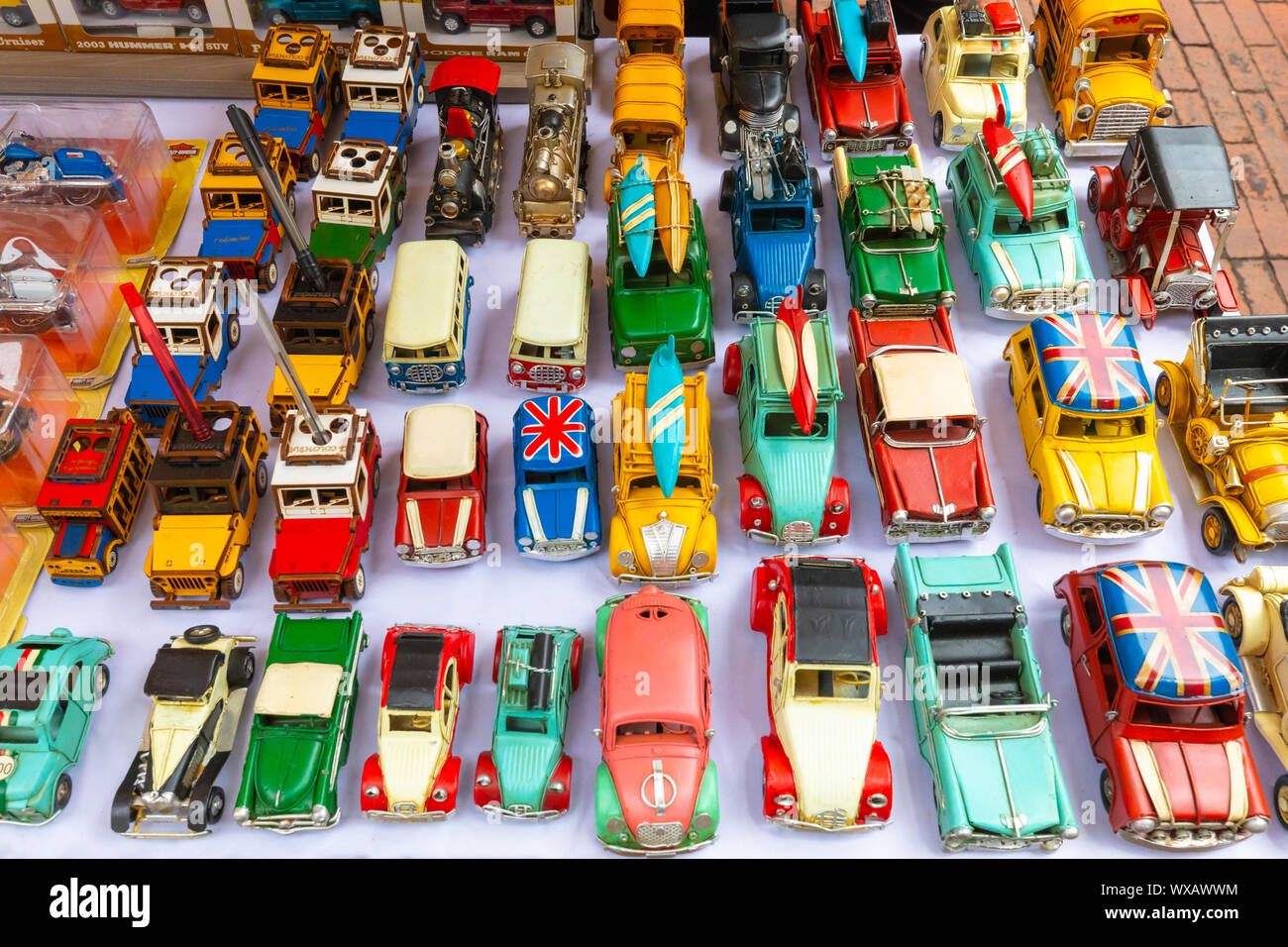 Bogotà macchinine per collezionisti mercato Usaquen Foto Stock