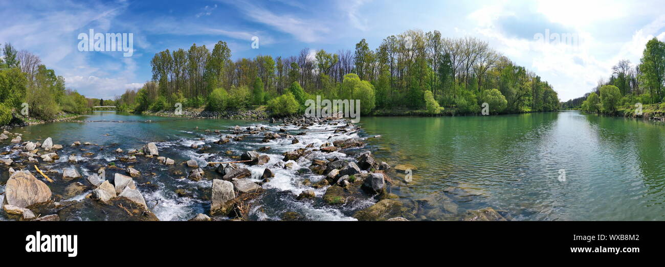 L'Iller da sopra Foto Stock