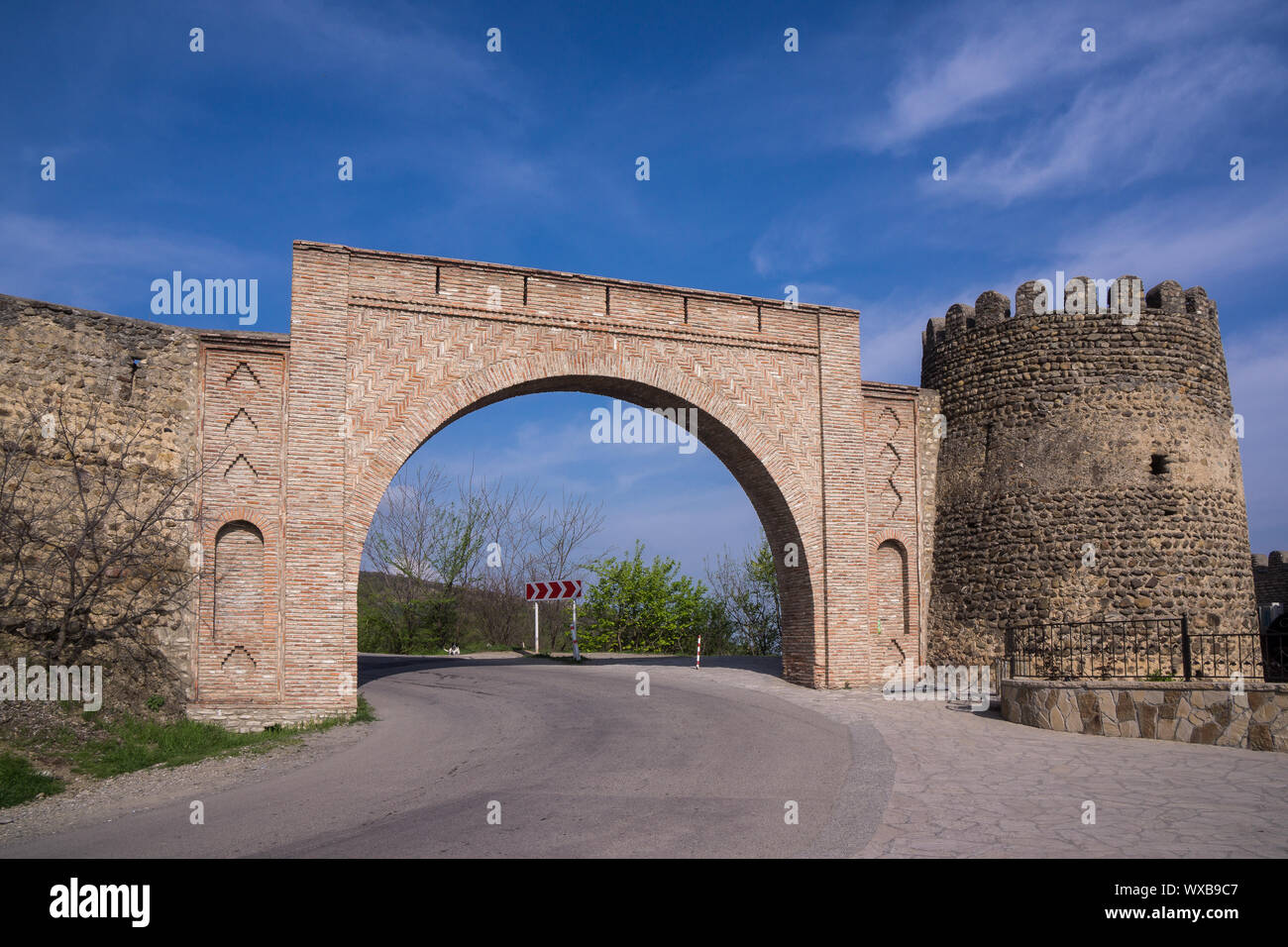 City Gate a Sighnaghi in Georgia Foto Stock