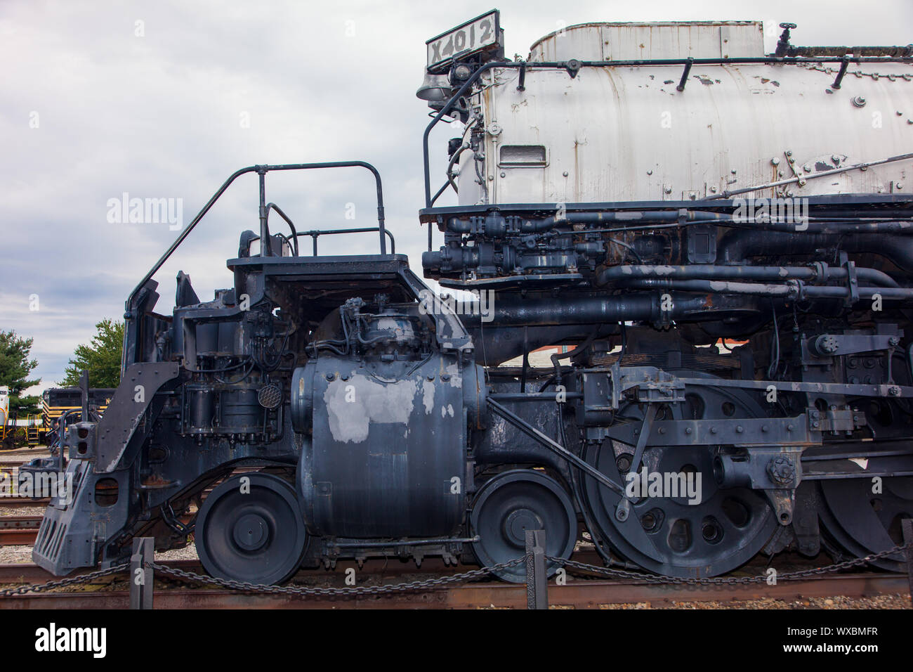 Treni storici a Steamtown Sito Storico Nazionale di Scranton, PA, Stati Uniti d'America Foto Stock