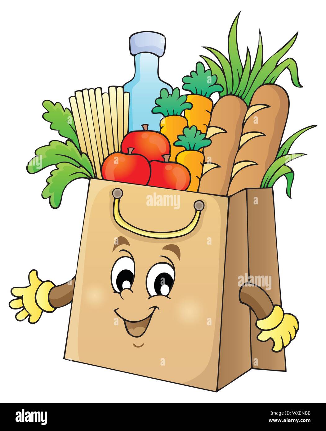 Shopping bag Tema immagine 1 Illustrazione Vettoriale