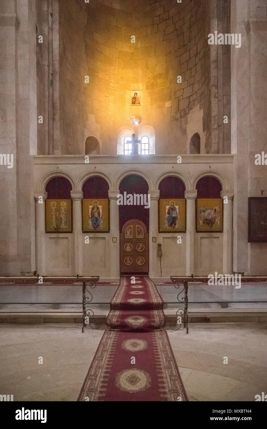 Althar del Monastero di Gelati in kutaissi Foto Stock