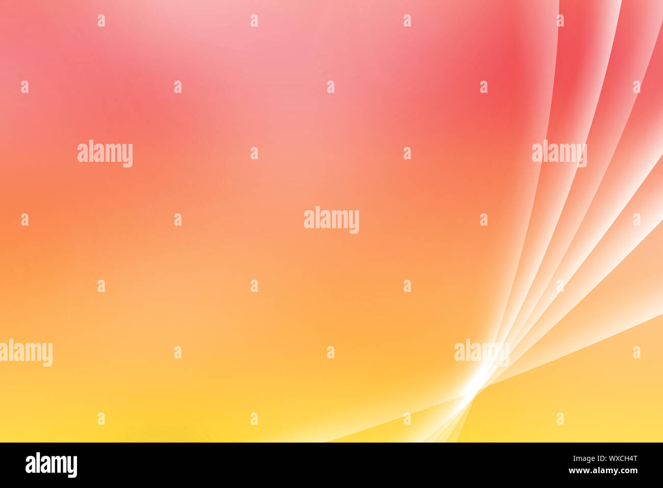 Orange lenitivo curve Vista Abstract sfondo Foto Stock