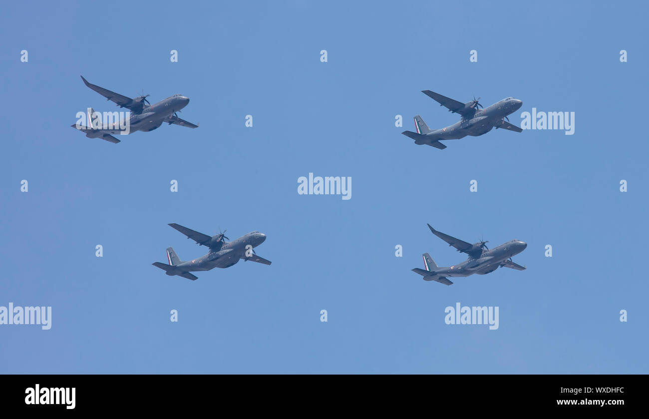 Il flypast dell'aeronautica messicana il giorno dell'indipendenza Foto Stock