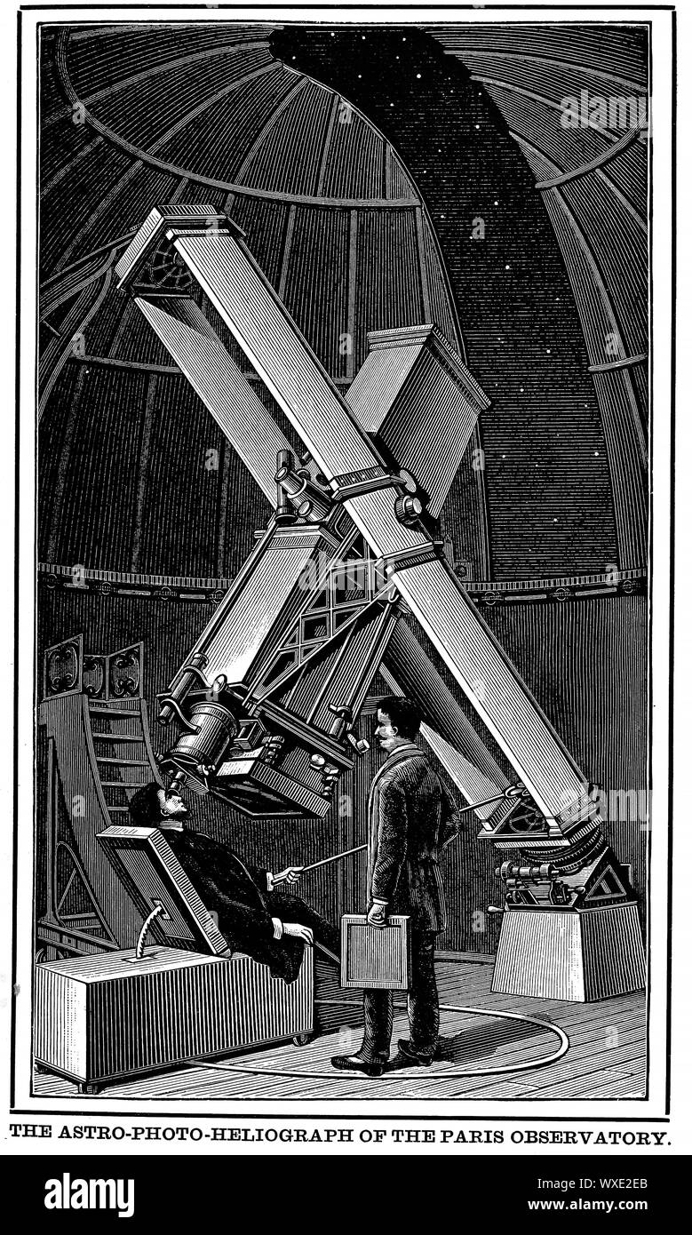 Illustrazione astronomico. La vecchia immagine Foto Stock