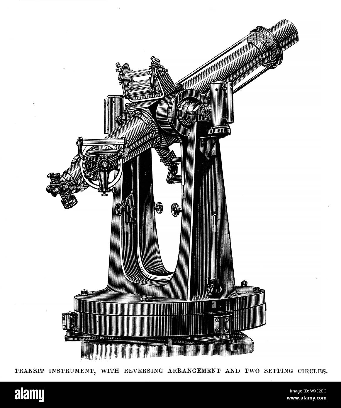 Illustrazione astronomico. La vecchia immagine Foto Stock