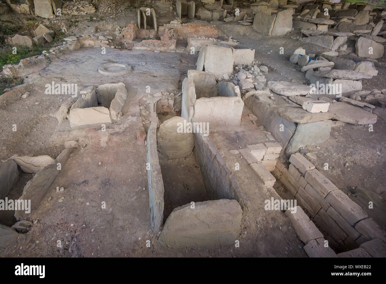 Antico Cimitero samttavro in mzcheta Foto Stock