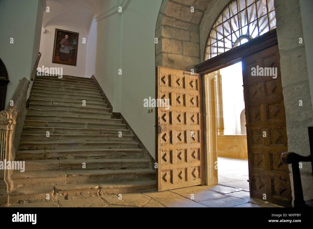 Pubblico monastero di Yuso in la rioja spagna Foto Stock
