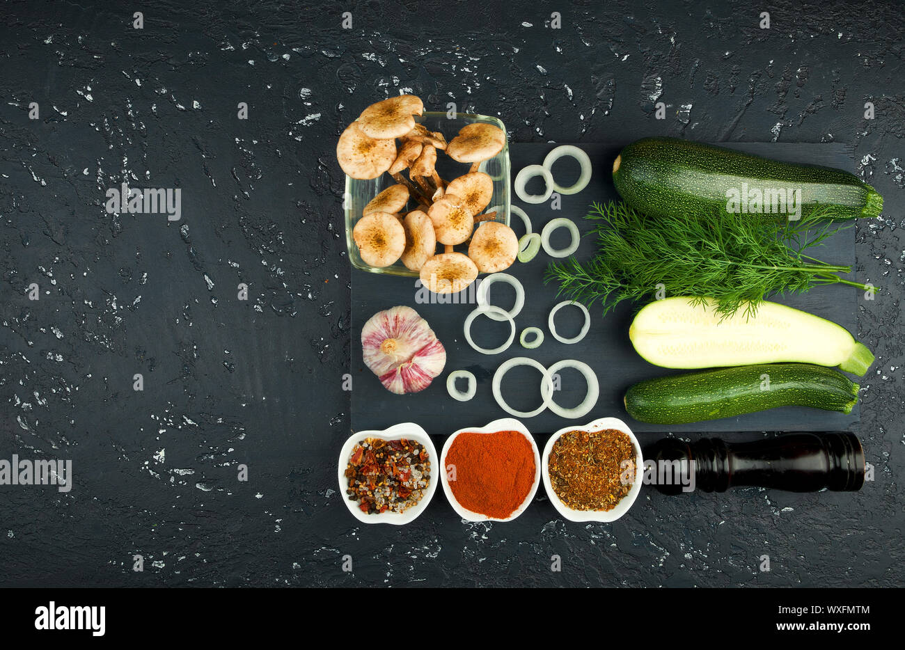 Zucchine fresche Foto Stock