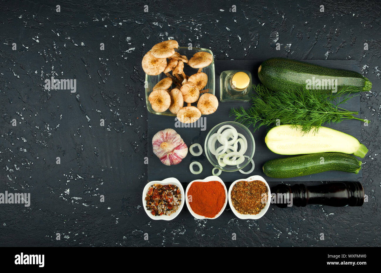 Zucchine fresche Foto Stock