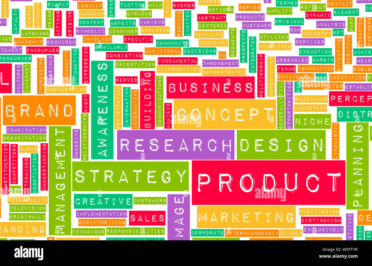 Processo di progettazione di un prodotto e concetto come arte Foto Stock