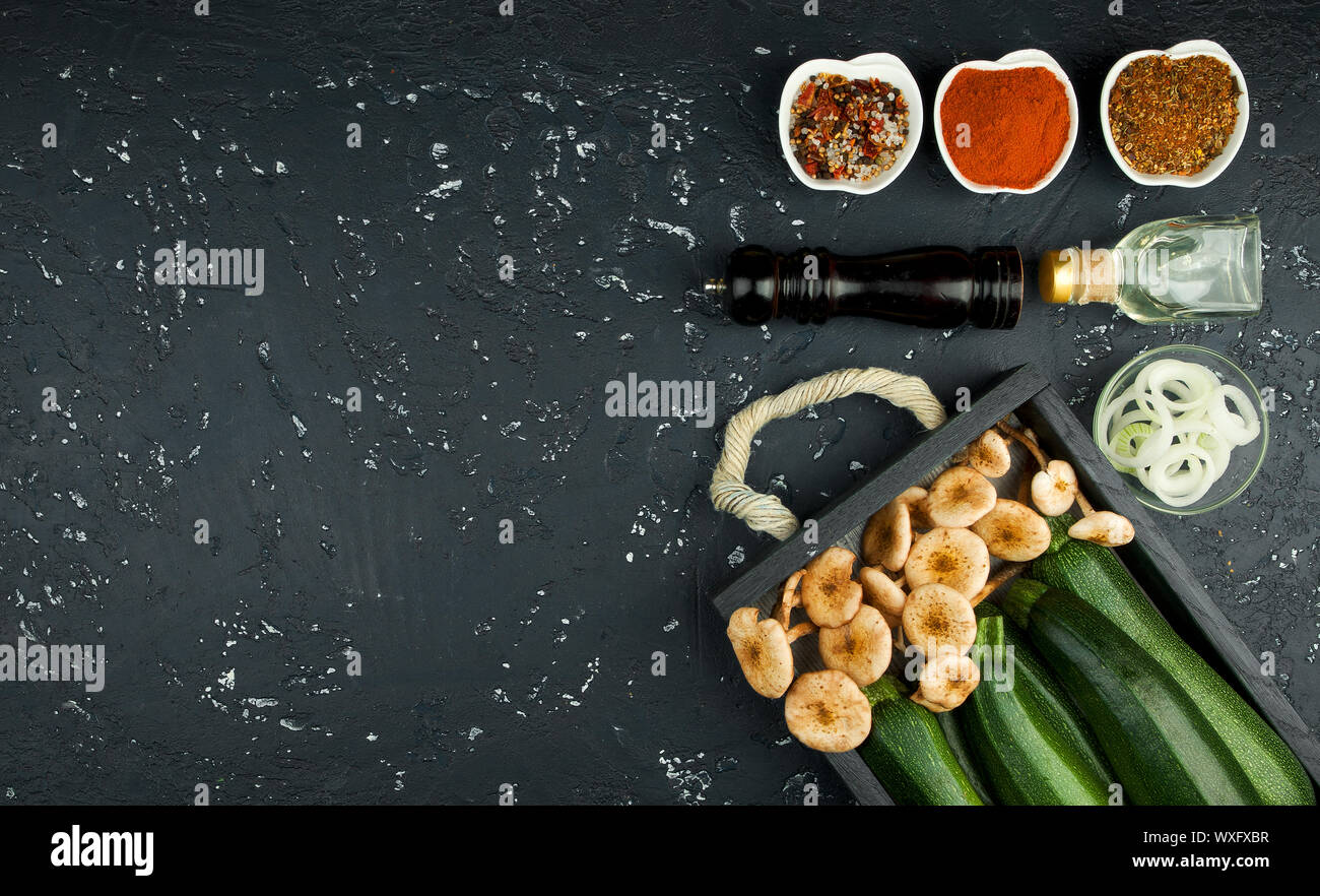 Zucchine fresche Foto Stock