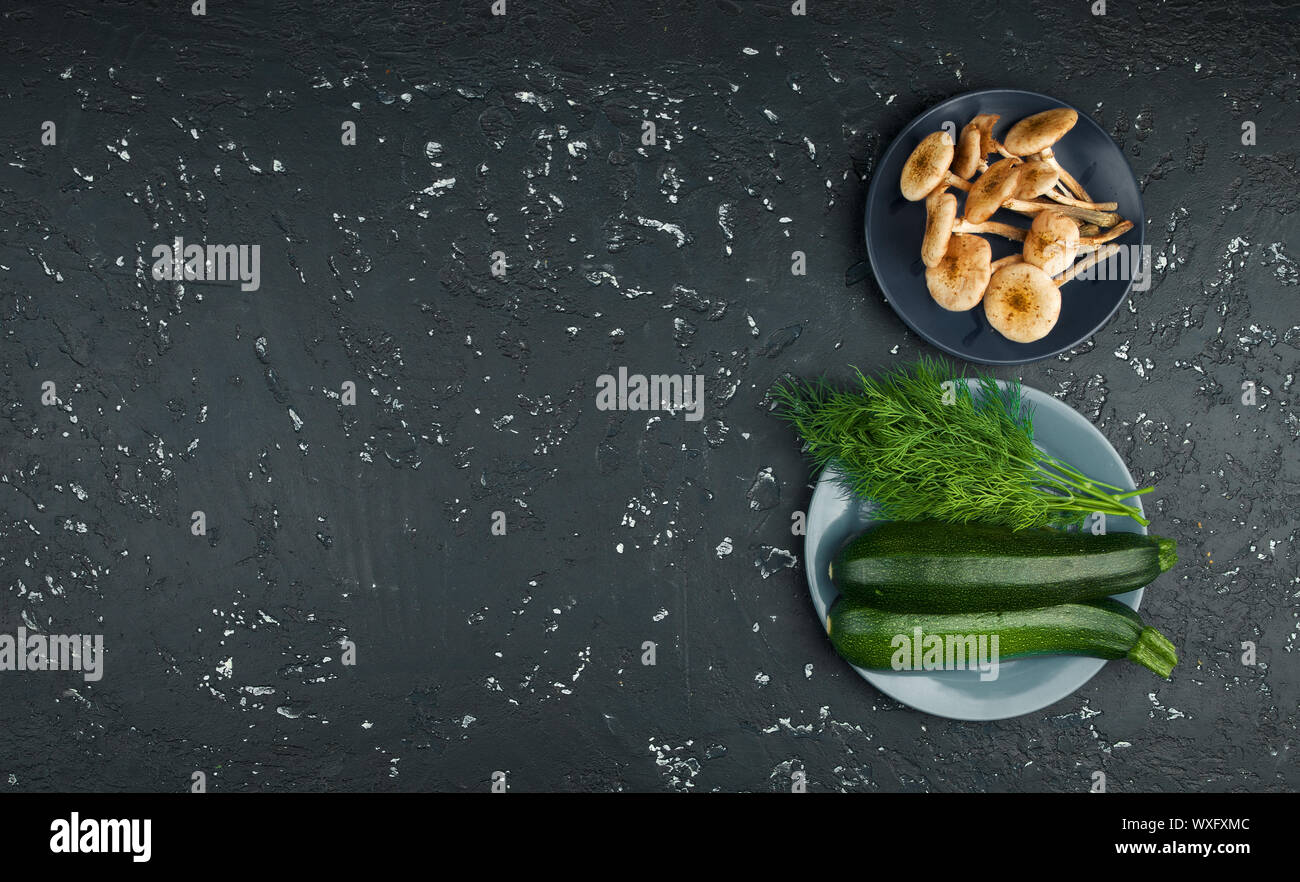 Zucchine fresche Foto Stock