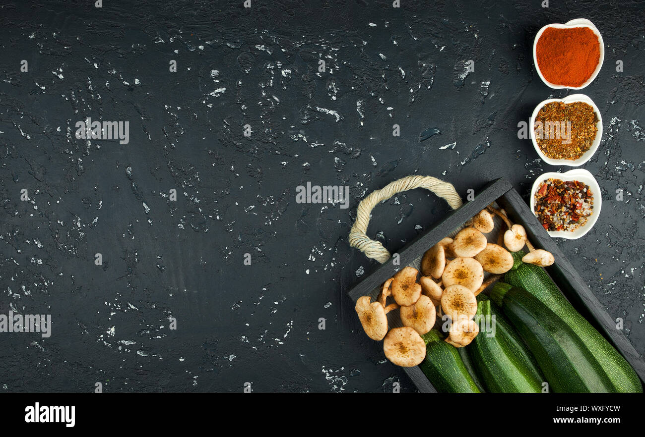 Zucchine fresche Foto Stock