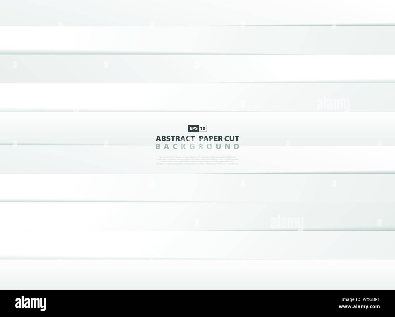 Gradiente Abstract libro bianco di linee di taglio dello sfondo. È possibile utilizzare per inserzione, poster, presentazione, artwork, copertura stampa. illustrazione eps vettoriali10 Illustrazione Vettoriale