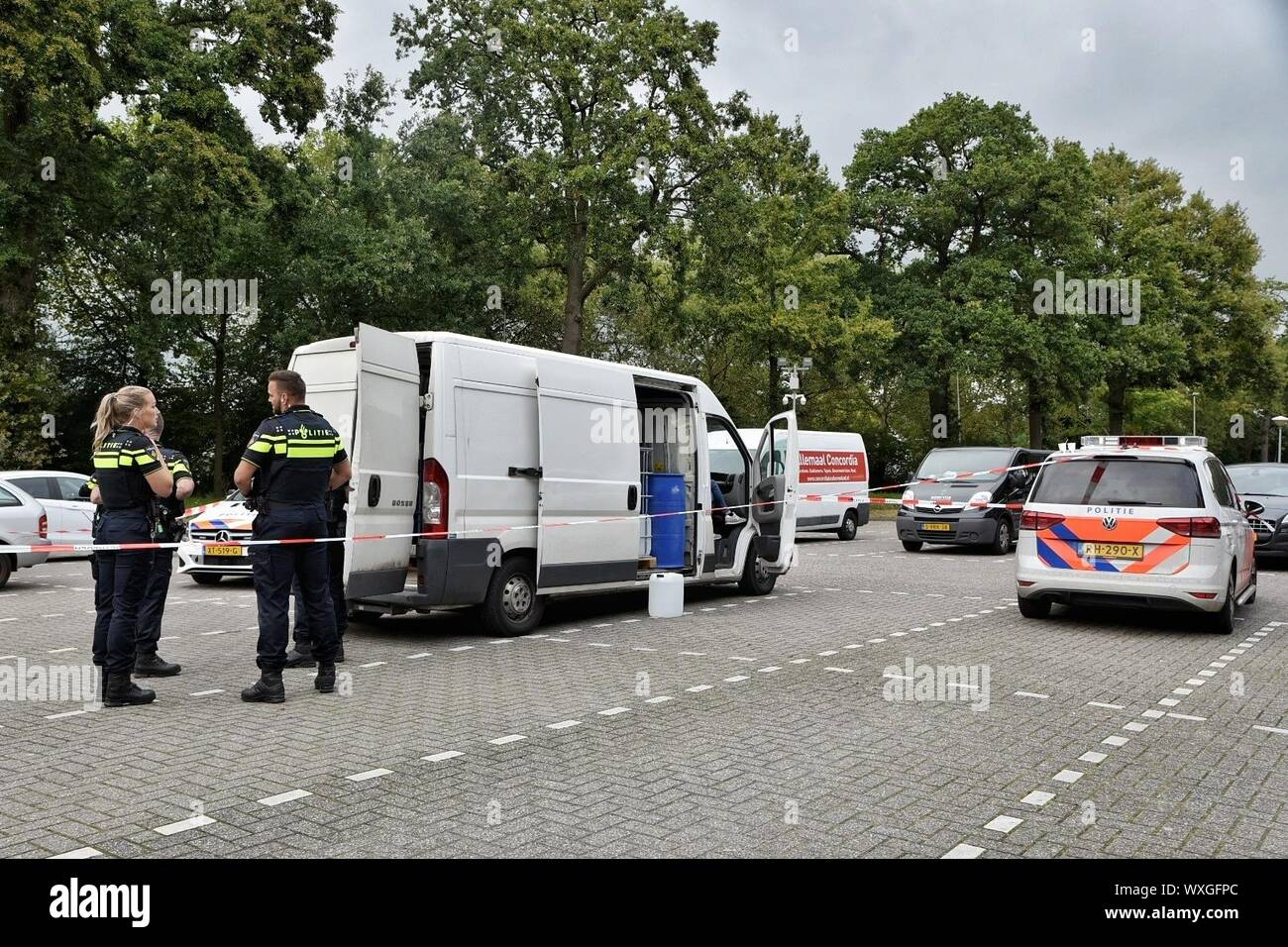 BERKEL enschot, Paesi Bassi. Xvi Sep, 2019. dutchnews, grandi prodotti chimici trovare parcheggio Druiventros Berkel Enschot Credito: Pro scatti/Alamy Live News Foto Stock