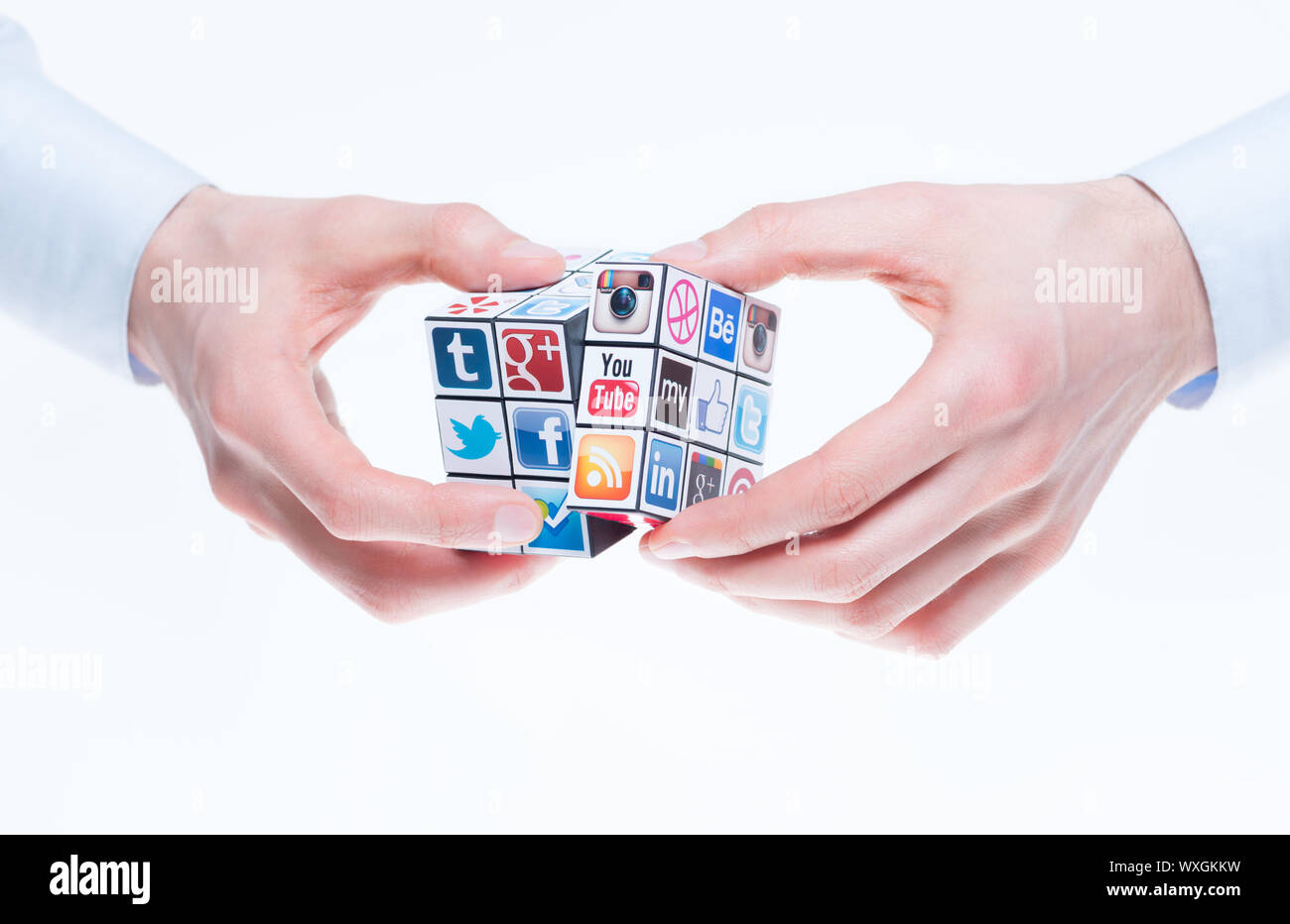 Social networking concept Foto Stock