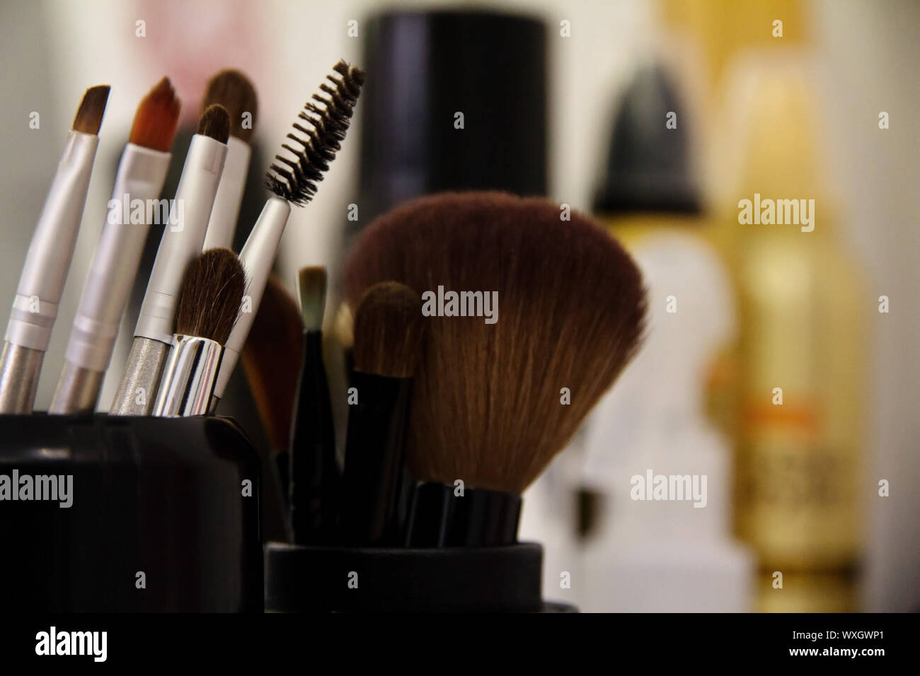 Cosmetici professionali spazzola Foto Stock