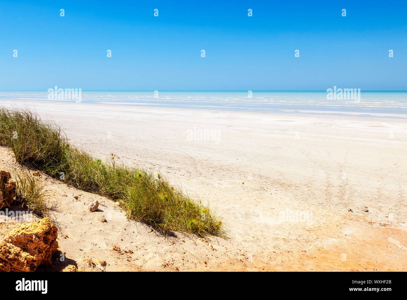 Una immagine della bella 80 Mile beach in Australia Foto Stock