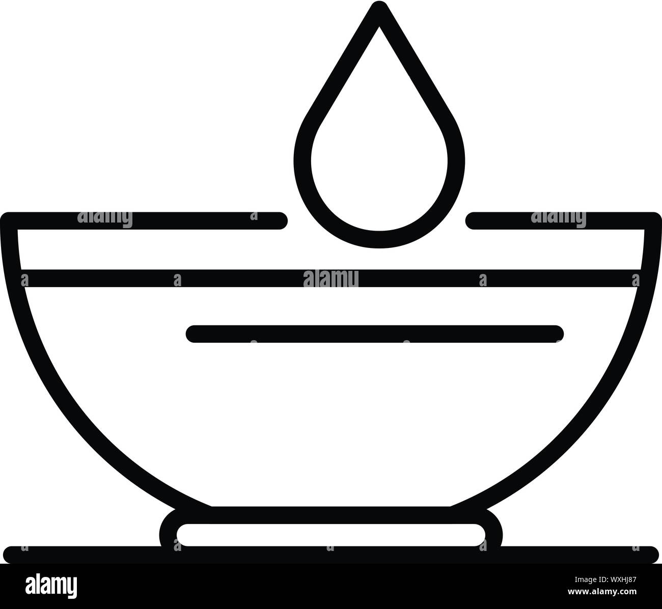 Tubo di crema colorante icona della piastra. Crema contorno tubo piastra colorante icona vettore per il web design isolato su sfondo bianco Illustrazione Vettoriale