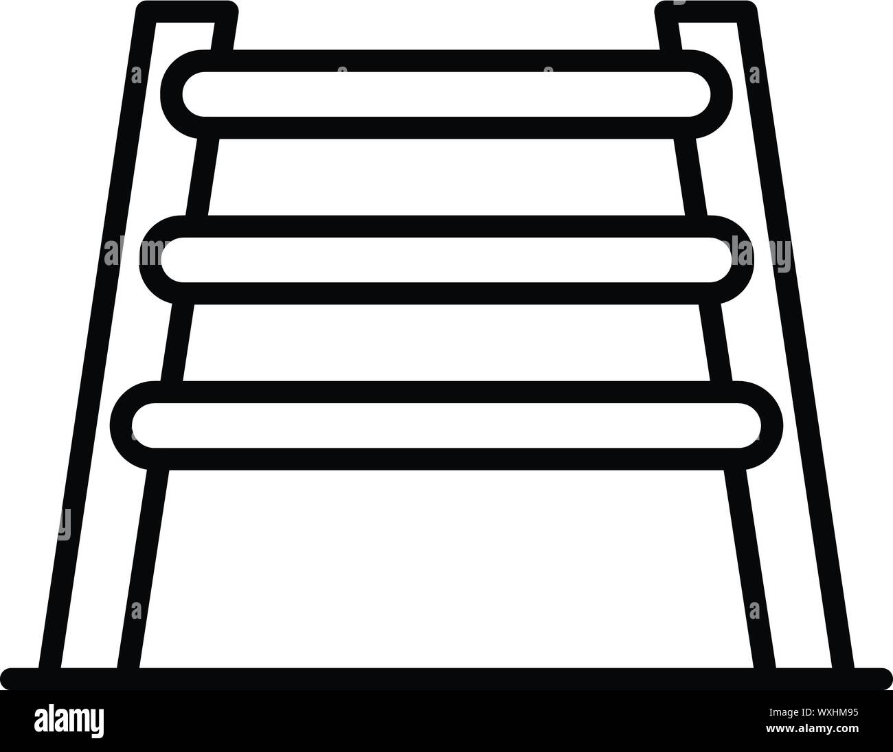 Barriera Pet icona. Profilo di barriera del PET icona vettoriali per il web design isolato su sfondo bianco Illustrazione Vettoriale