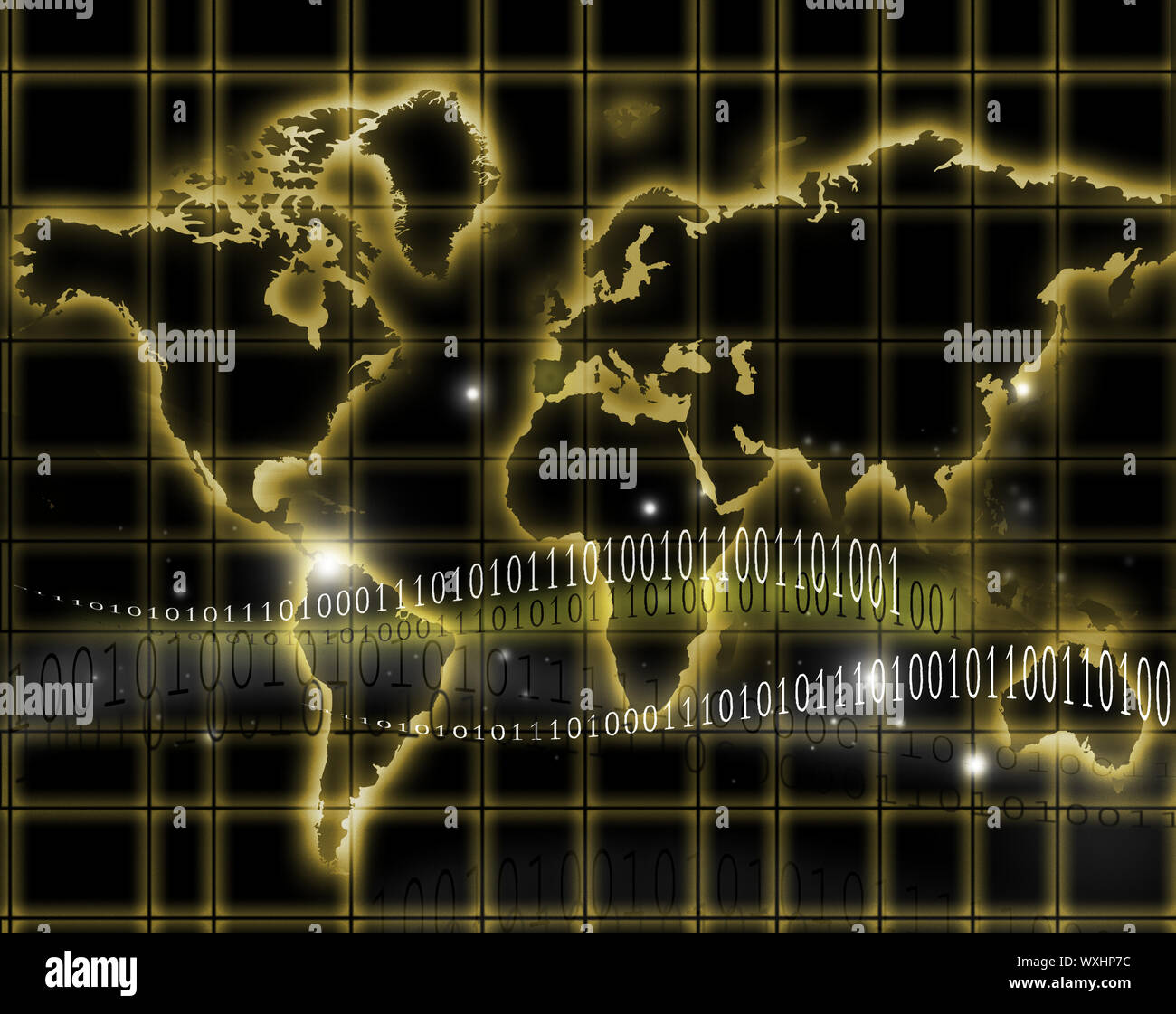 Mappa del mondo Foto Stock