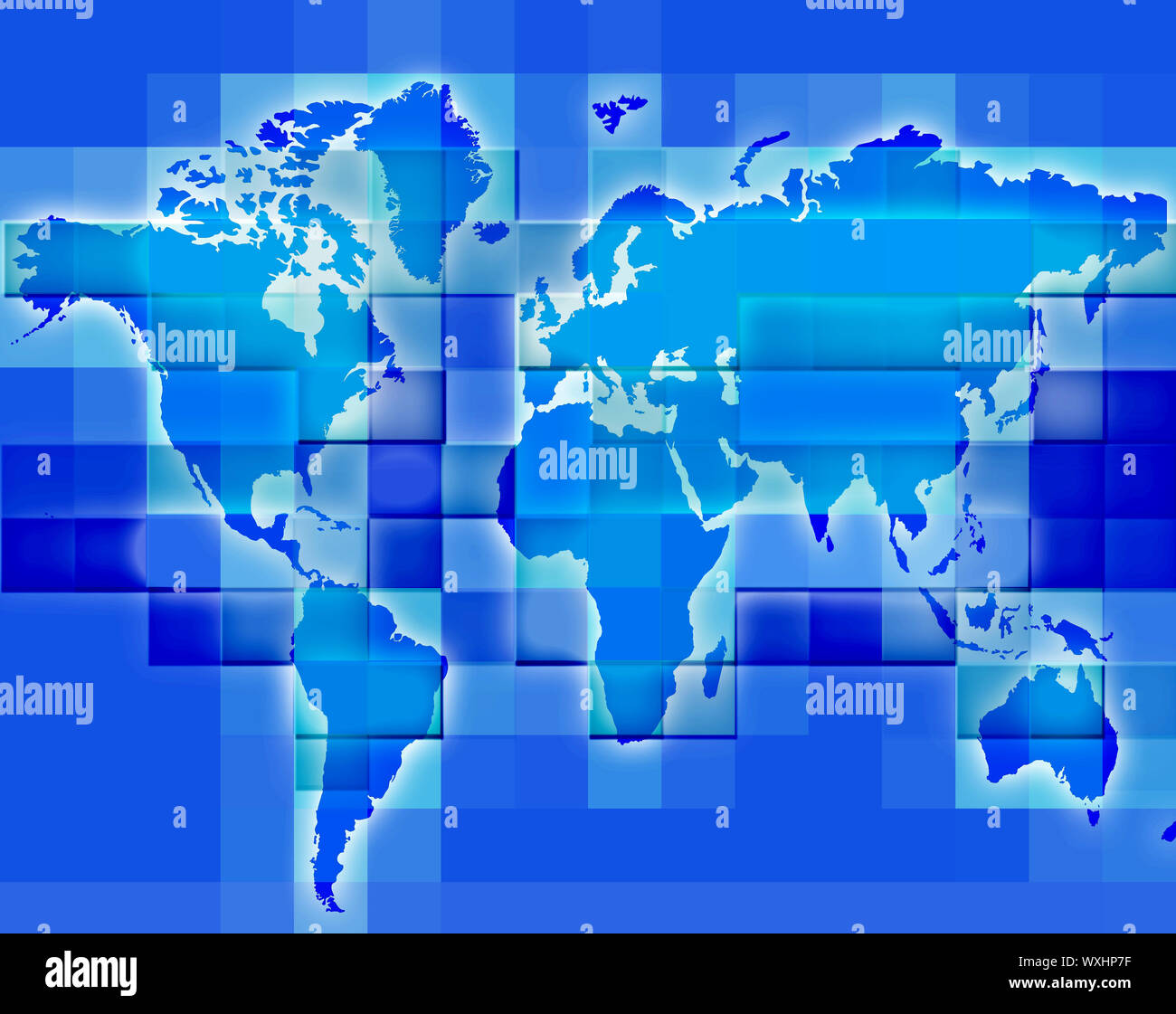 Mappa del mondo Foto Stock