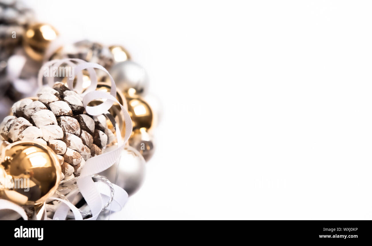 Ghirlanda di Natale sfondo. Foto Stock