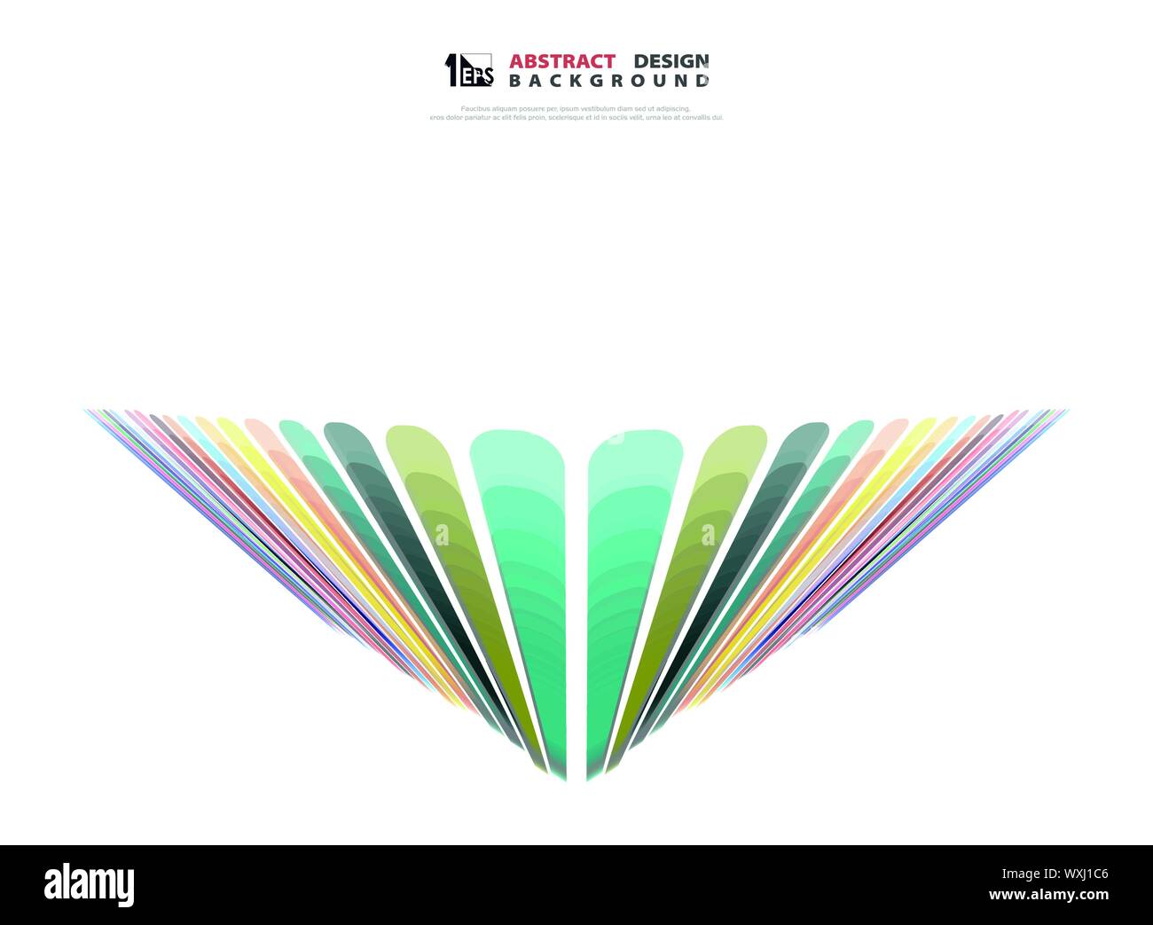 Abstract coloratissima linea tech design sfondo. È possibile utilizzare ad, poster, artwork, template, design di copertura, relazione annuale. illustrazione eps vettoriali10 Illustrazione Vettoriale