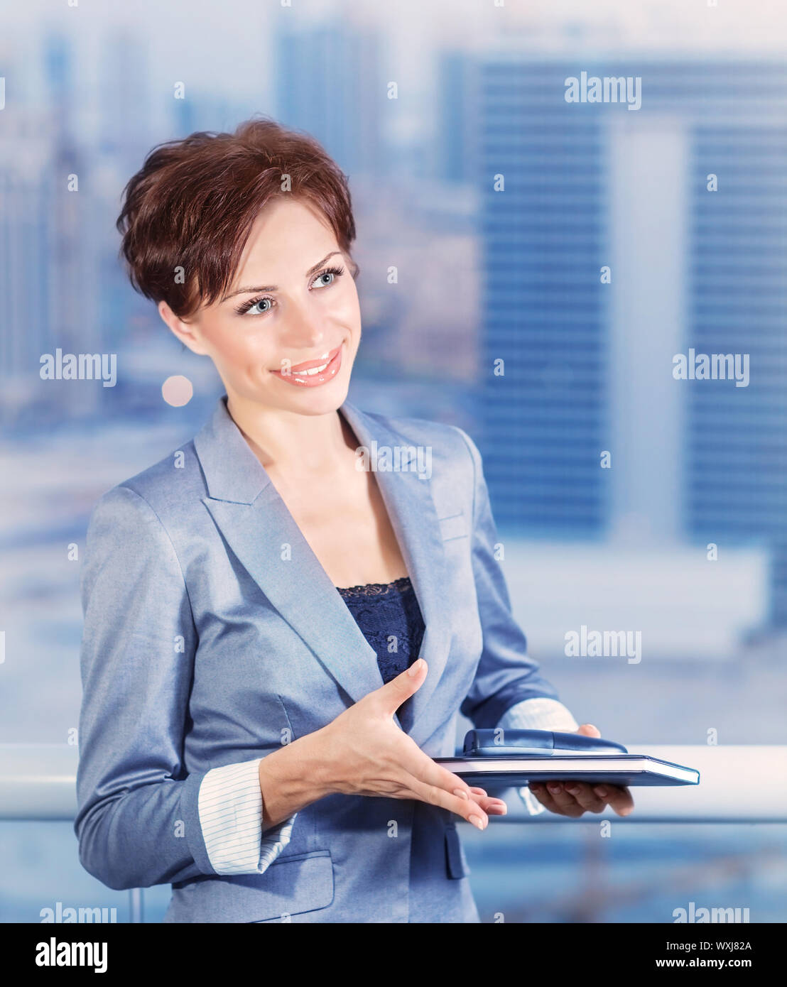 Business Woman in office Foto Stock