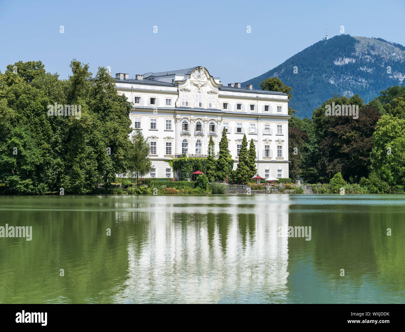 Una immagine di una la Leopoldskron Palace in Salzburg Austria Foto Stock