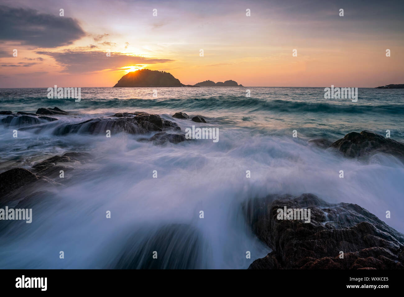 Redang Island all'alba, Terengganu, Malaysia Foto Stock