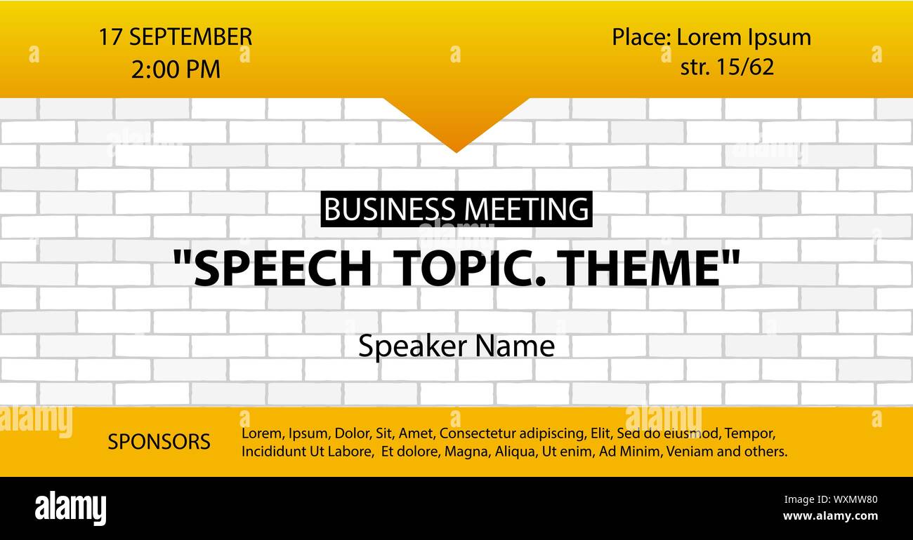 Business conference flyer. Template vettoriale Illustrazione Vettoriale