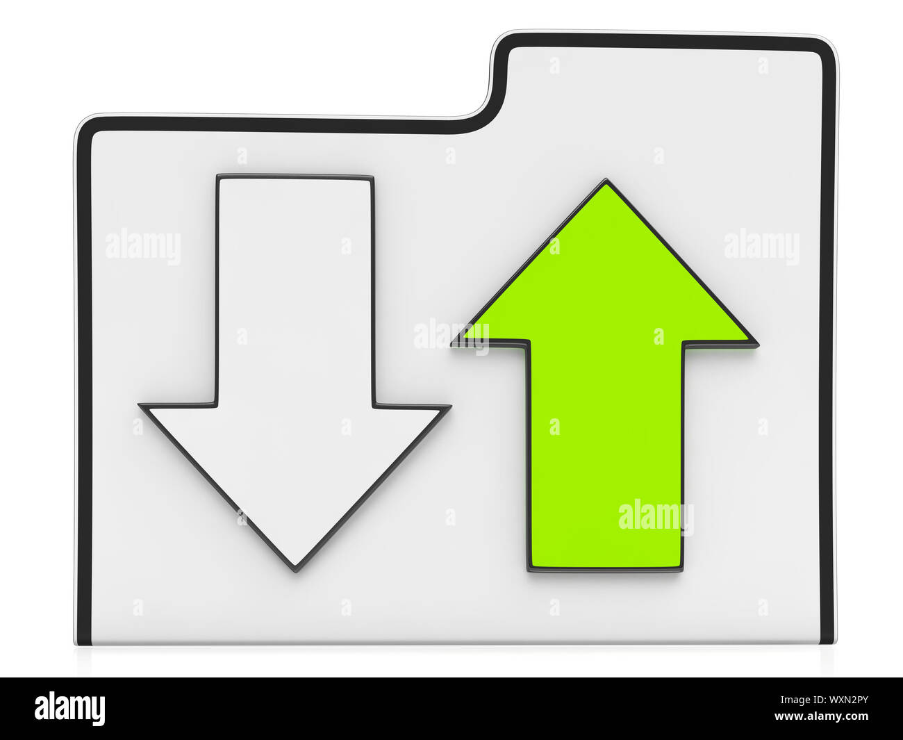 Download e Upload icona significa che le operazioni di download e caricamento Foto Stock