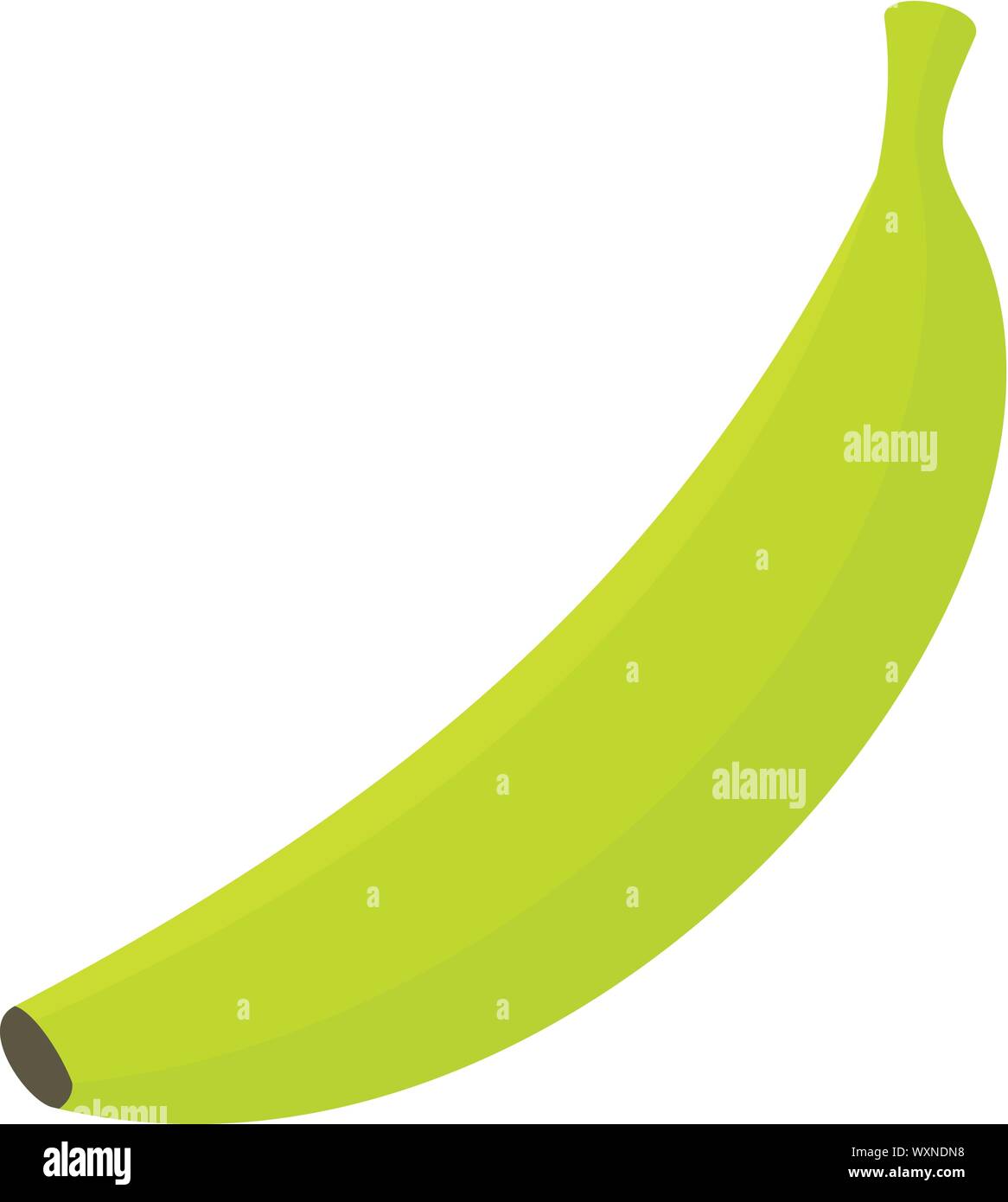 Banane verdi icona. Illustrazione piana di banane verdi icona vettoriali per il web design Illustrazione Vettoriale
