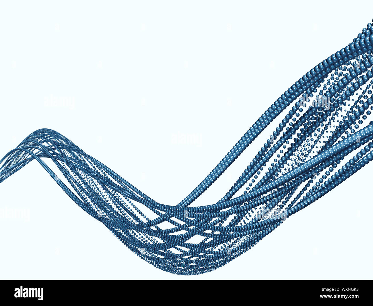 Pura geometria serie. Sullo sfondo di un blu degli elementi a spirale per le vostre esigenze di progettazione sul tema dell'industria, della scienza e della tecnologia Foto Stock