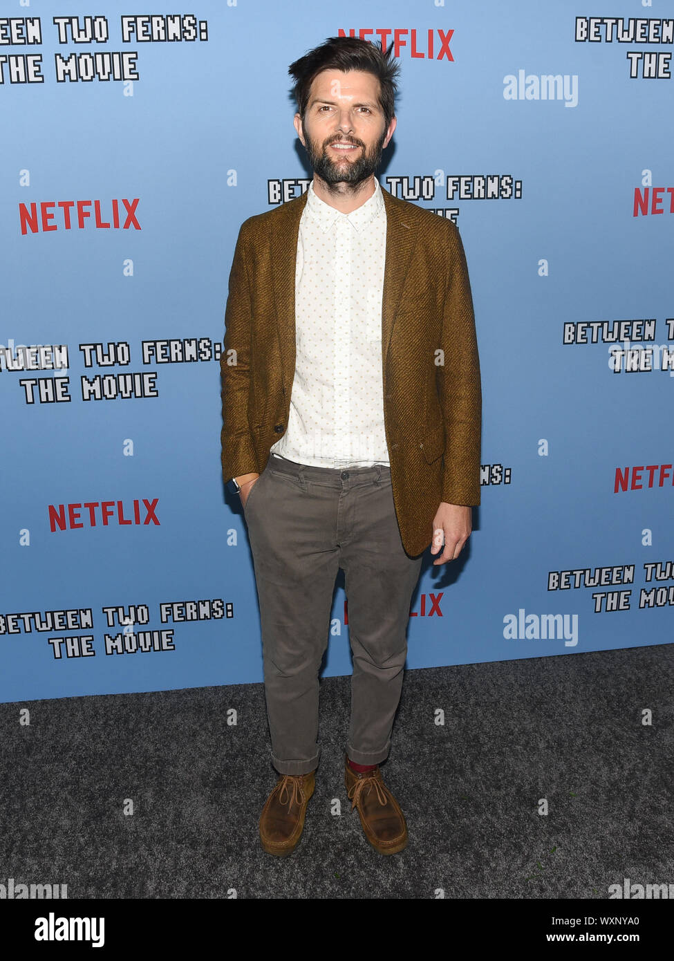 Settembre 16, 2019, Hollywood, California, Stati Uniti d'America: 16 Settembre 2019 - Hollywood, California - Adam Scott. Netflix è ''tra due felci: il film " Los Angeles Premiere detenute a ArcLight Hollywood. Photo credit: Billy Bennight/AdMedia (credito Immagine: © Billy Bennight/AdMedia via ZUMA filo) Foto Stock