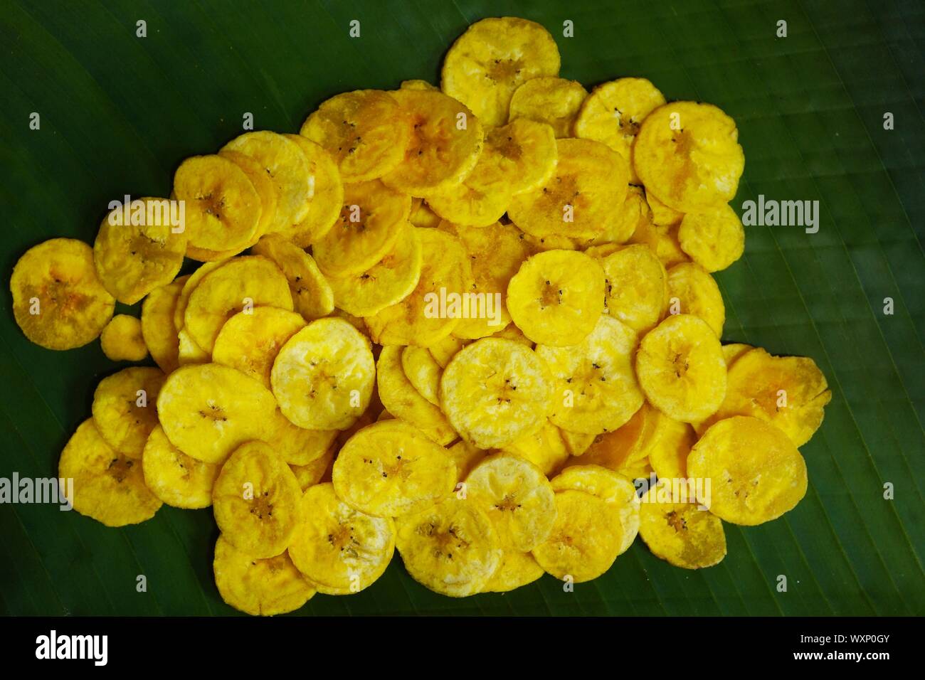 Platano o banana chips - Popolare fritti snack dal Kerala Foto Stock