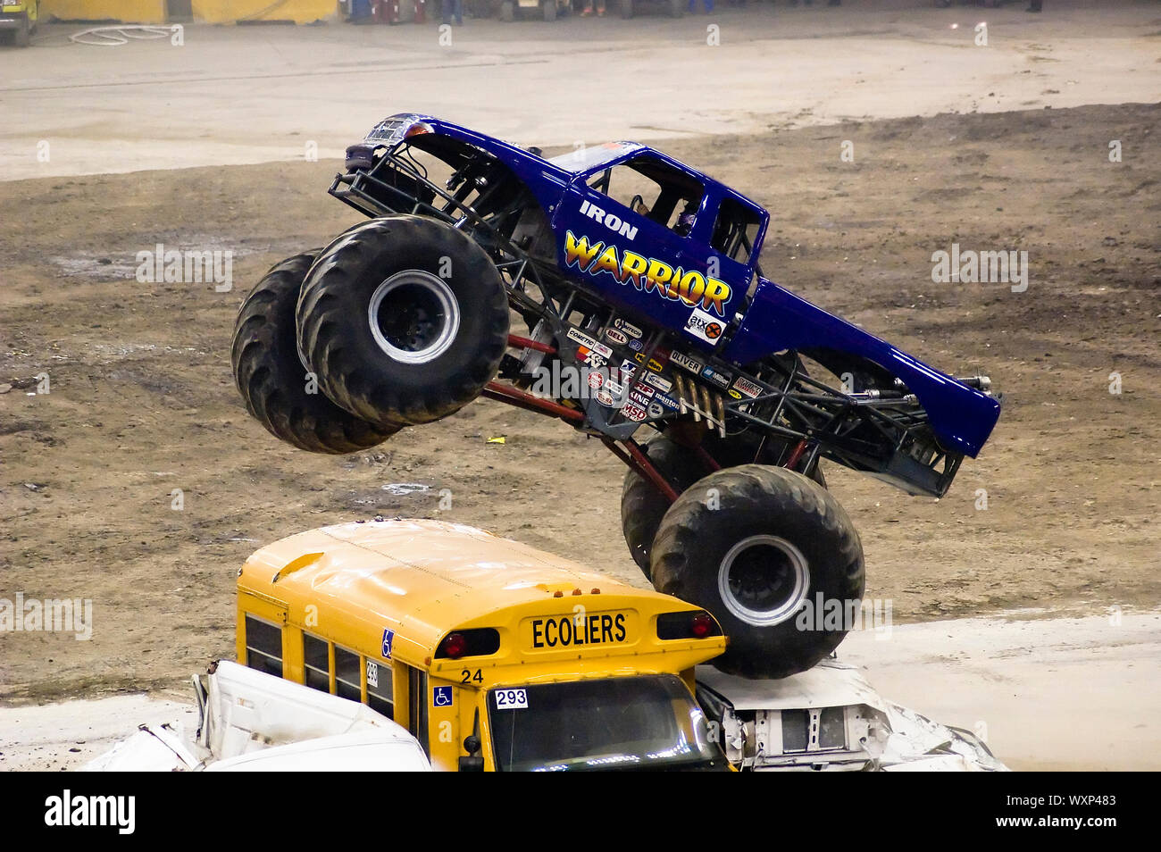 Monster truck evento presso lo Stadio Olimpico di Montreal Aprile 22, 2006 Foto Stock