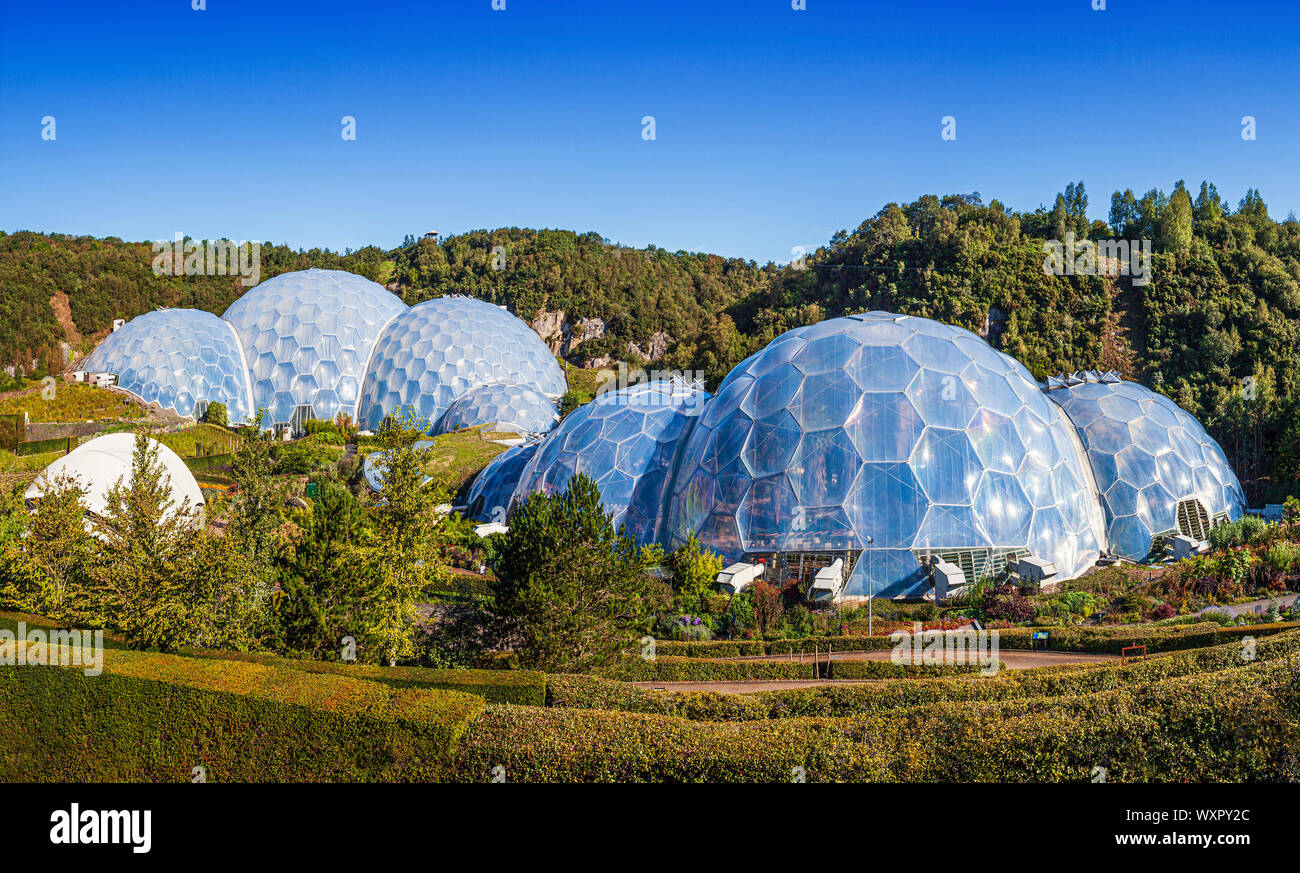 Progetto Eden, Cornwall. Foto Stock