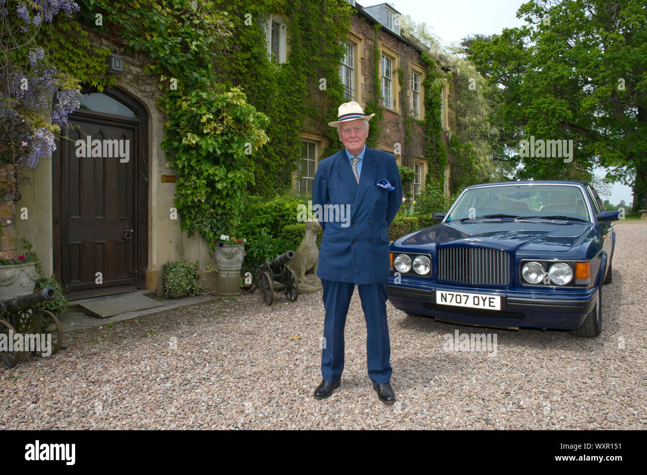 Sir Benjamin Slade, il 7th.baronet a casa sua, Maunsell House, Bridgwater, Somerset, Regno Unito Foto Stock