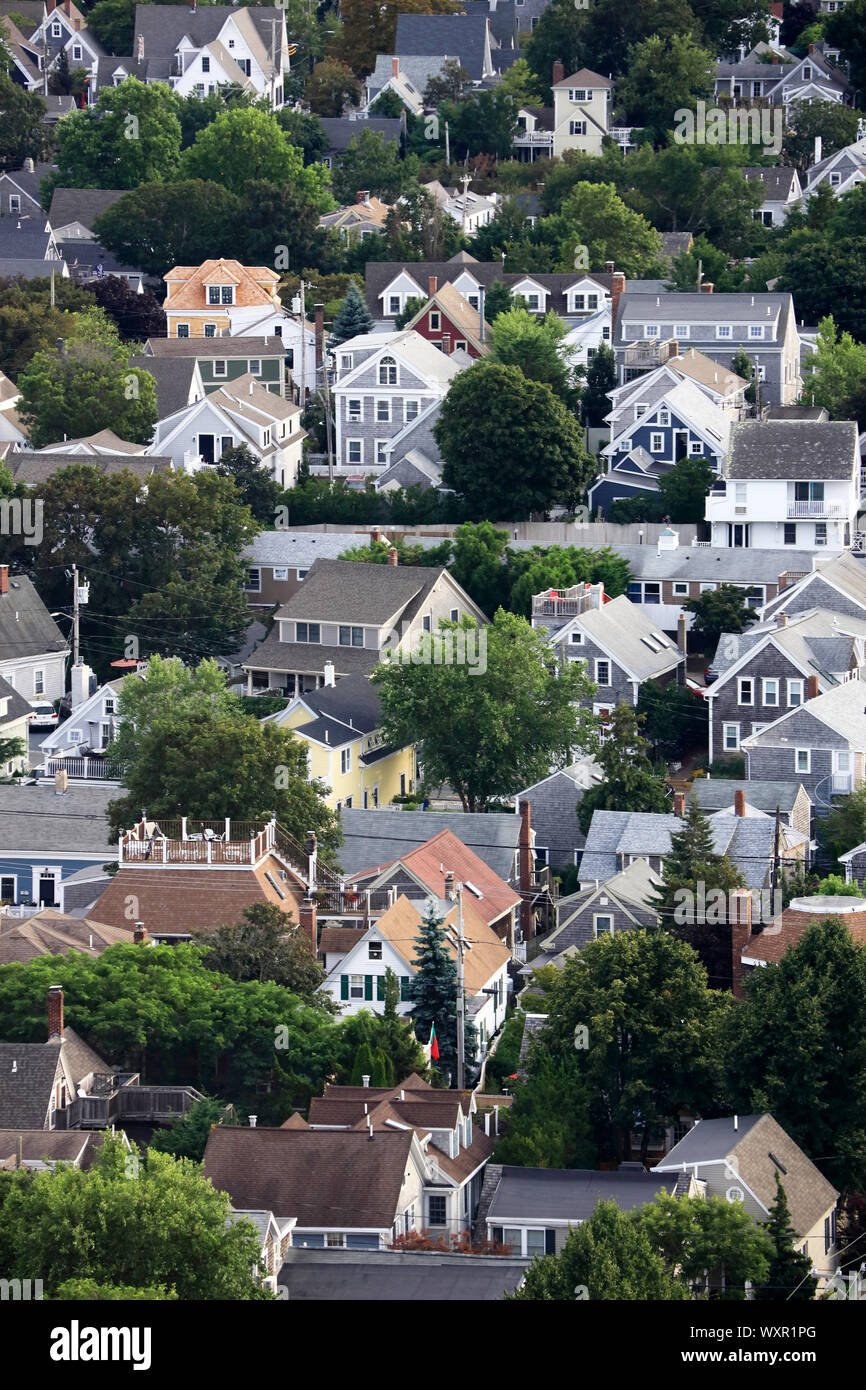 Vista aerea a Provincetown.Cape Cod.Massachusetts.USA Foto Stock