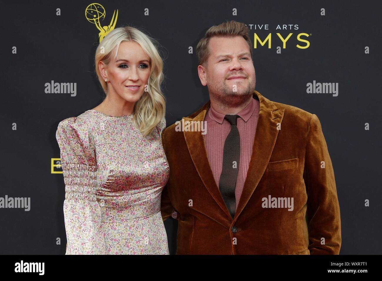 Los Angeles, CA. Xiv Sep, 2019. James Corden presso gli arrivi per il 2019 Creative Arts Emmy Awards, Microsoft Theatre, Los Angeles, CA il 14 settembre 2019. Credito: Priscilla concedere/Everett raccolta/Alamy Live News Foto Stock