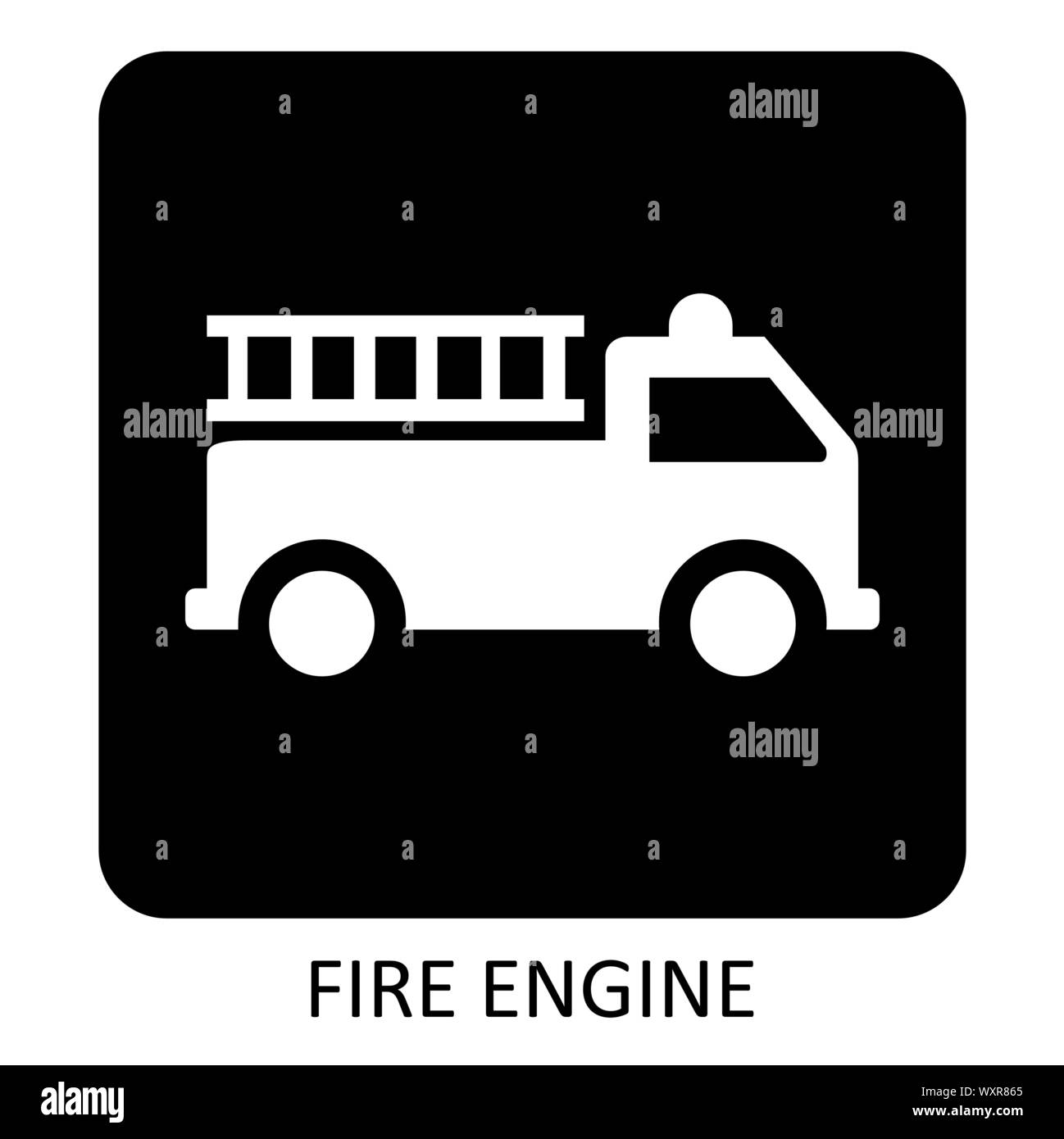 Motore Fire icon illustrazione Illustrazione Vettoriale