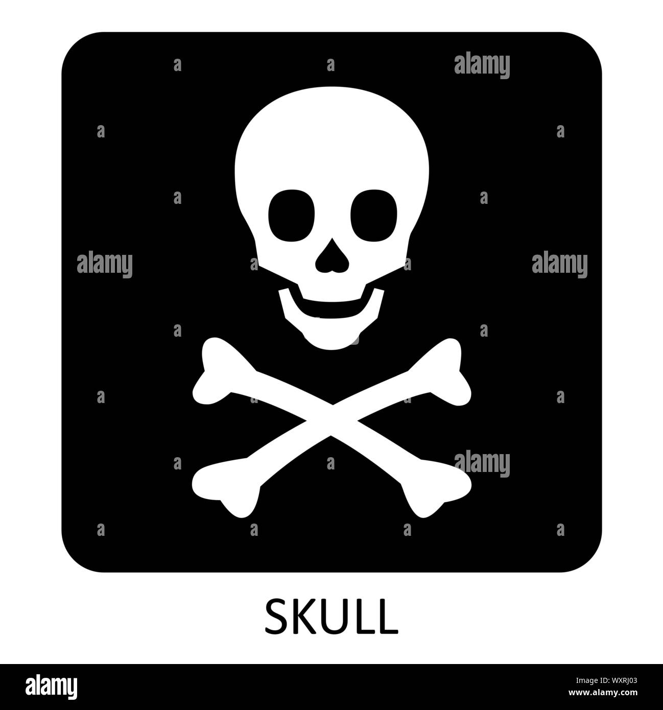 Icona Skull illustrazione Illustrazione Vettoriale