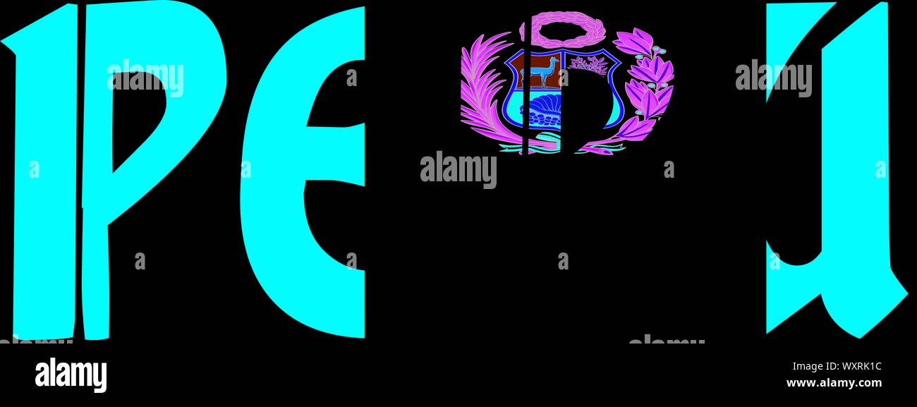 Il Perù Cuzco, in nazionale del Perù, colori, rosso e bianco Foto Stock