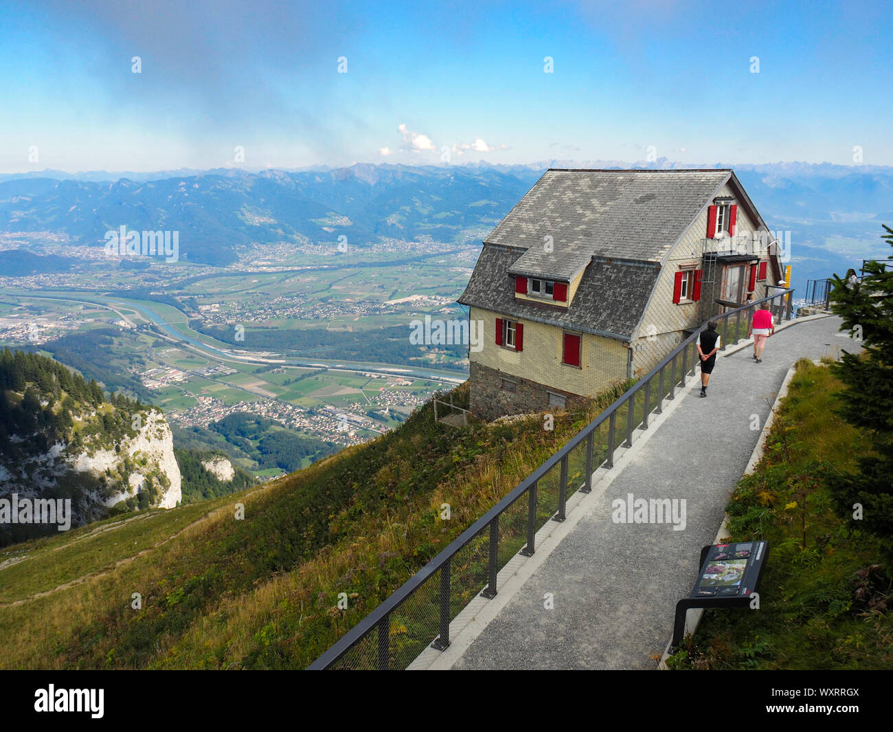 Hoher Kasten im Alpstein der Appenzeller Alpen Foto Stock