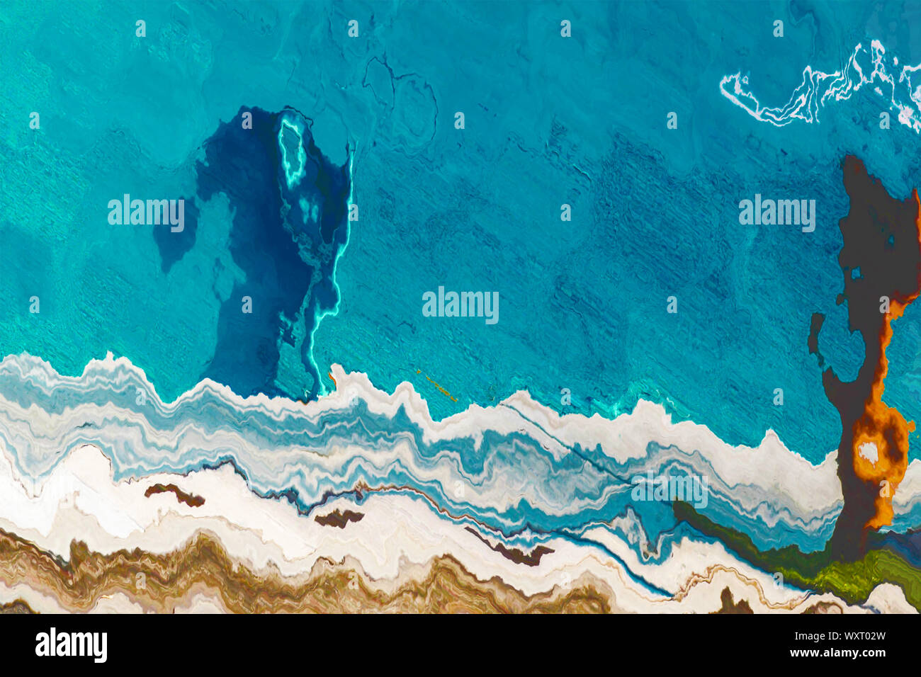 Arte contemporanea. Opere di arte moderna. Una pittura astratta sfondo. Luminoso modello dinamico. Multicolor tessitura artistica Foto Stock